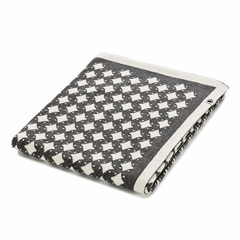Noordi STAR Cotton Blanket Grey/White - Image 3