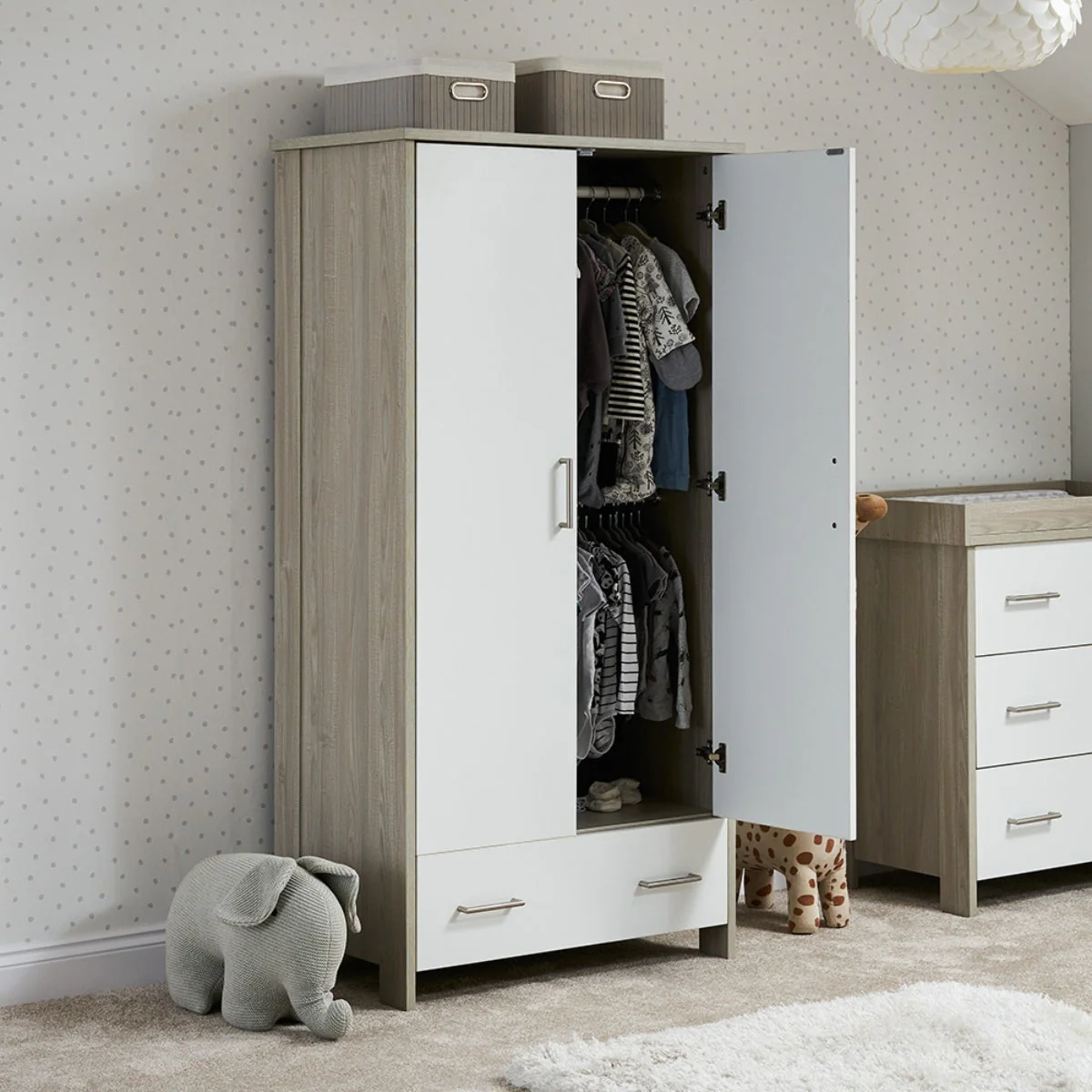 OBaby Nika Double Wardrobe - Image 14