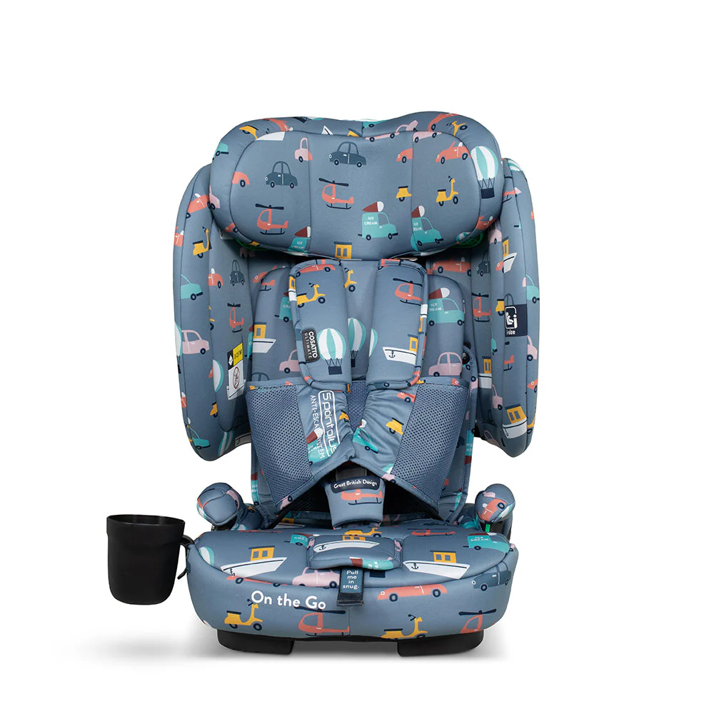 On The Go i-Size Travel Car Seat Itchy Feet Sky - Image 6