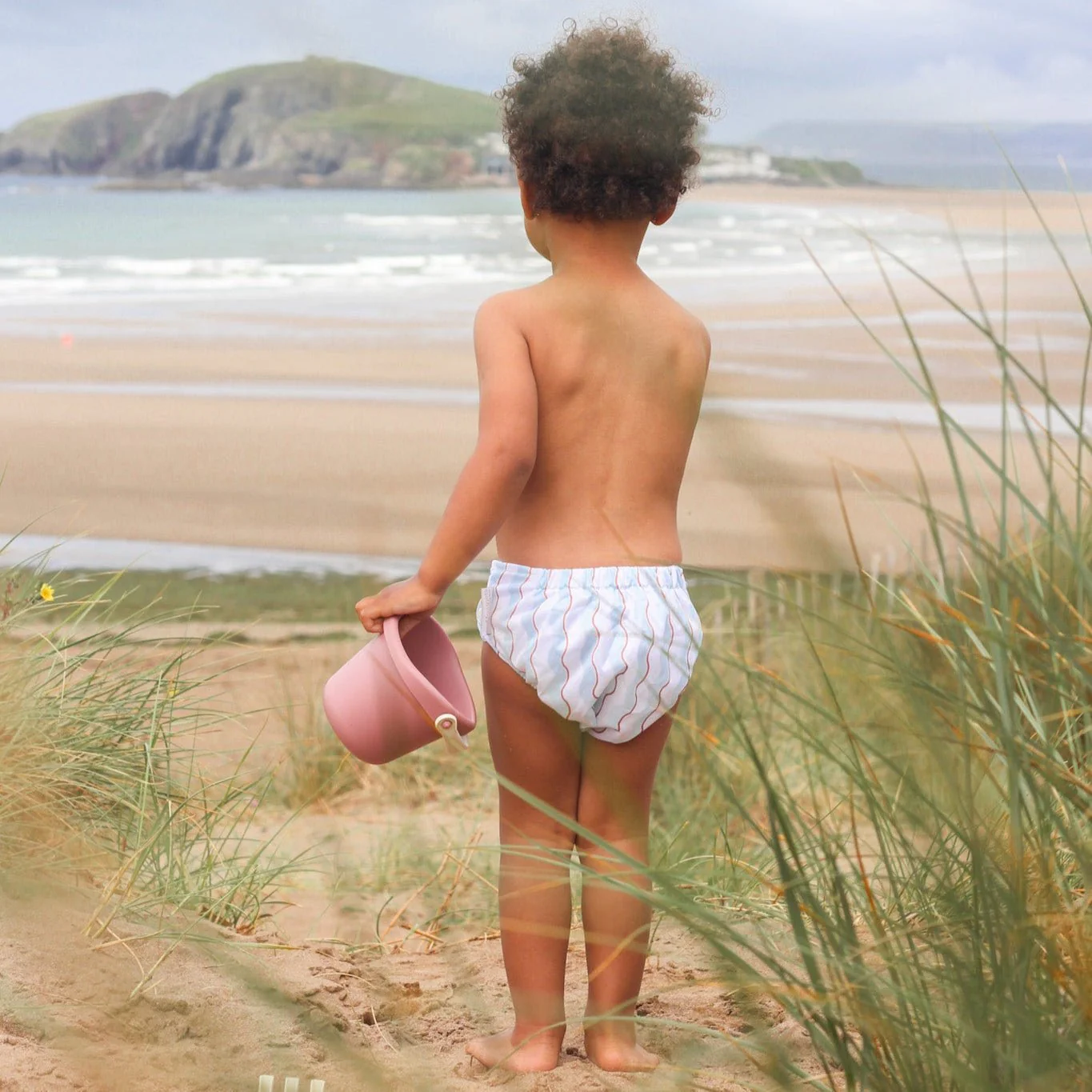 One Size Baby to Toddler Reusable Swim Nappies - Wiggle Waves - Image 2