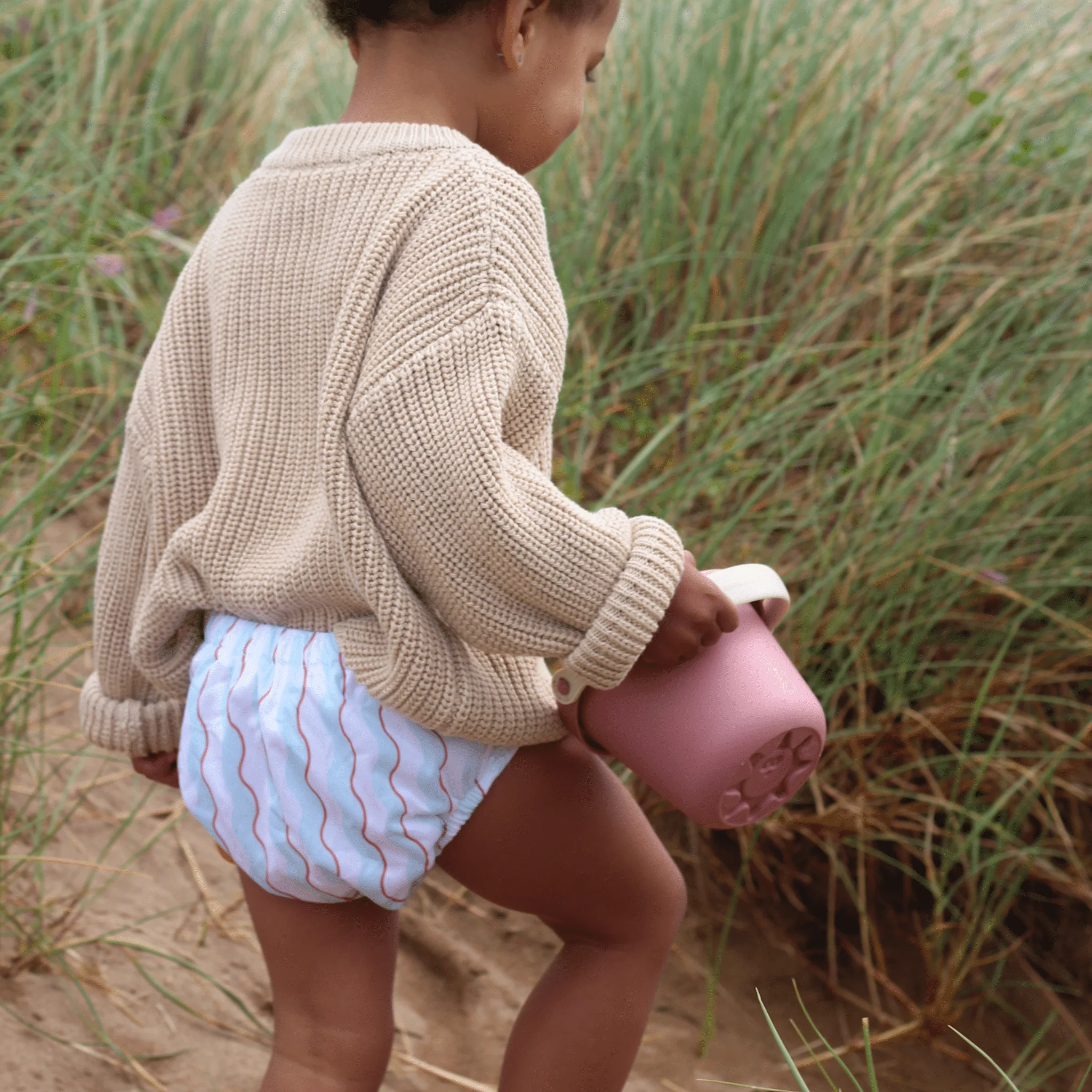 One Size Baby to Toddler Reusable Swim Nappies - Wiggle Waves - Image 3