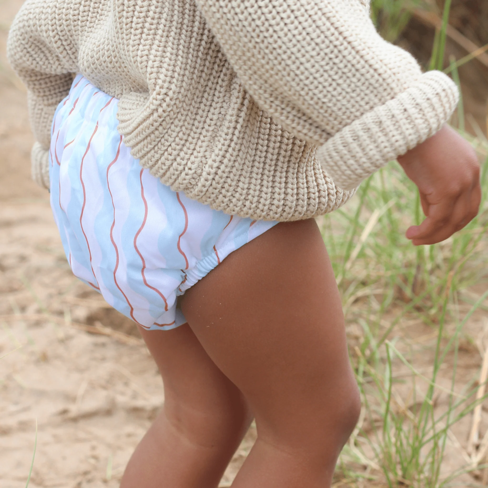 One Size Baby to Toddler Reusable Swim Nappies - Wiggle Waves - Image 4