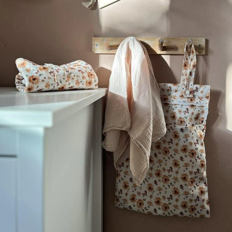 Out & About Double Pocket Nappy Wet Bag - Golden Hour - Image 2