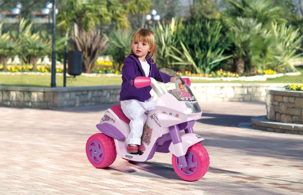 Peg Perego Flower Princess 6V Electric Motorcycle, 2+ years - Image 12
