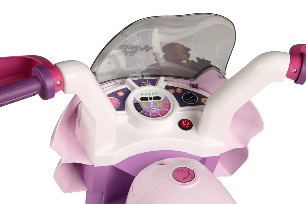 Peg Perego Flower Princess 6V Electric Motorcycle, 2+ years - Image 13