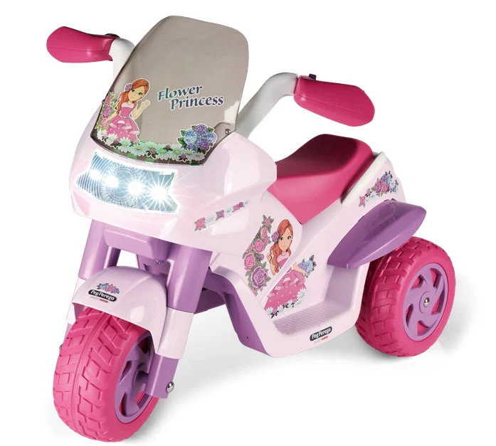 Peg Perego Flower Princess 6V Electric Motorcycle, 2+ years - Image 2
