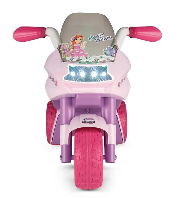 Peg Perego Flower Princess 6V Electric Motorcycle, 2+ years - Image 4