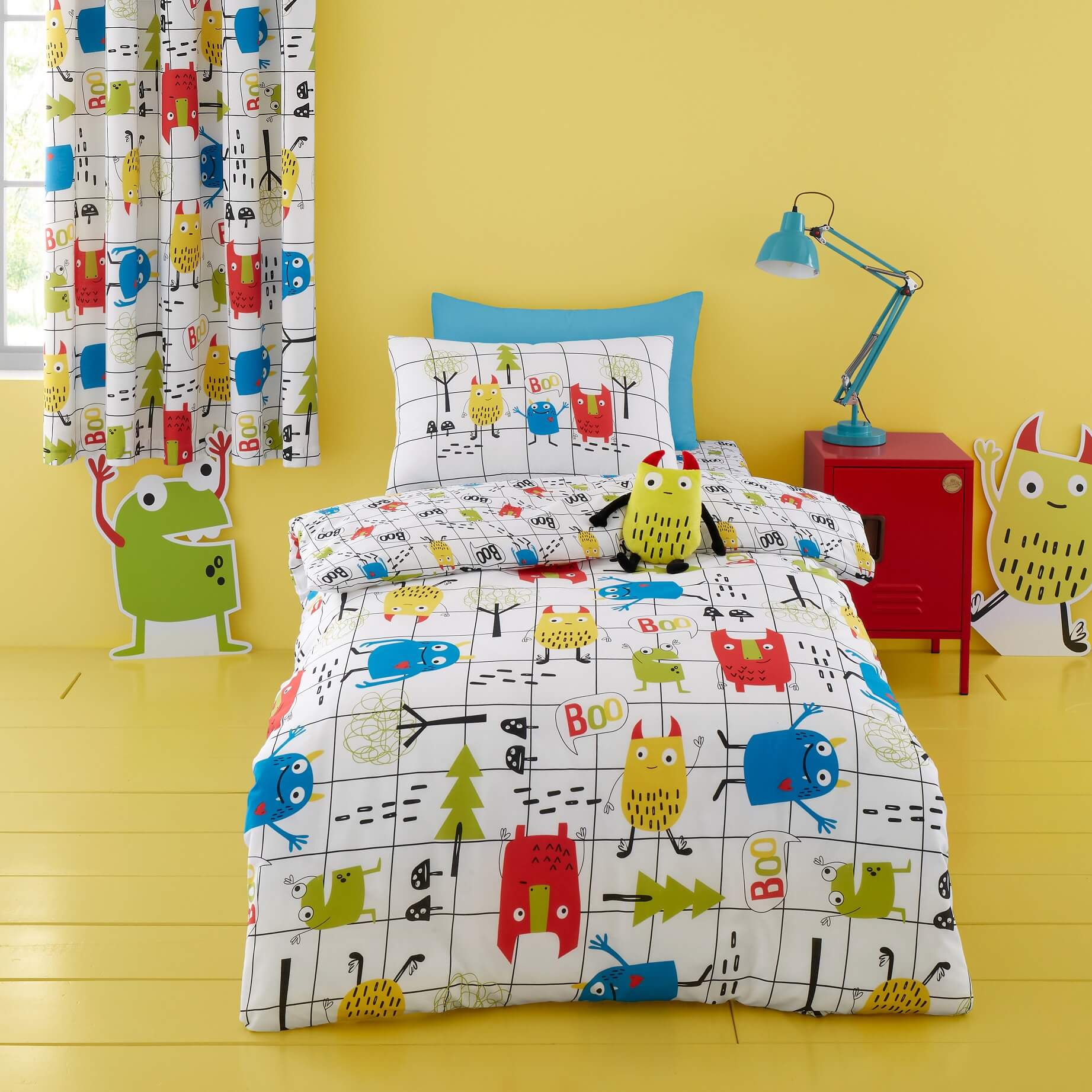 Pencil Pleat Curtains Monster Mob - Image 2