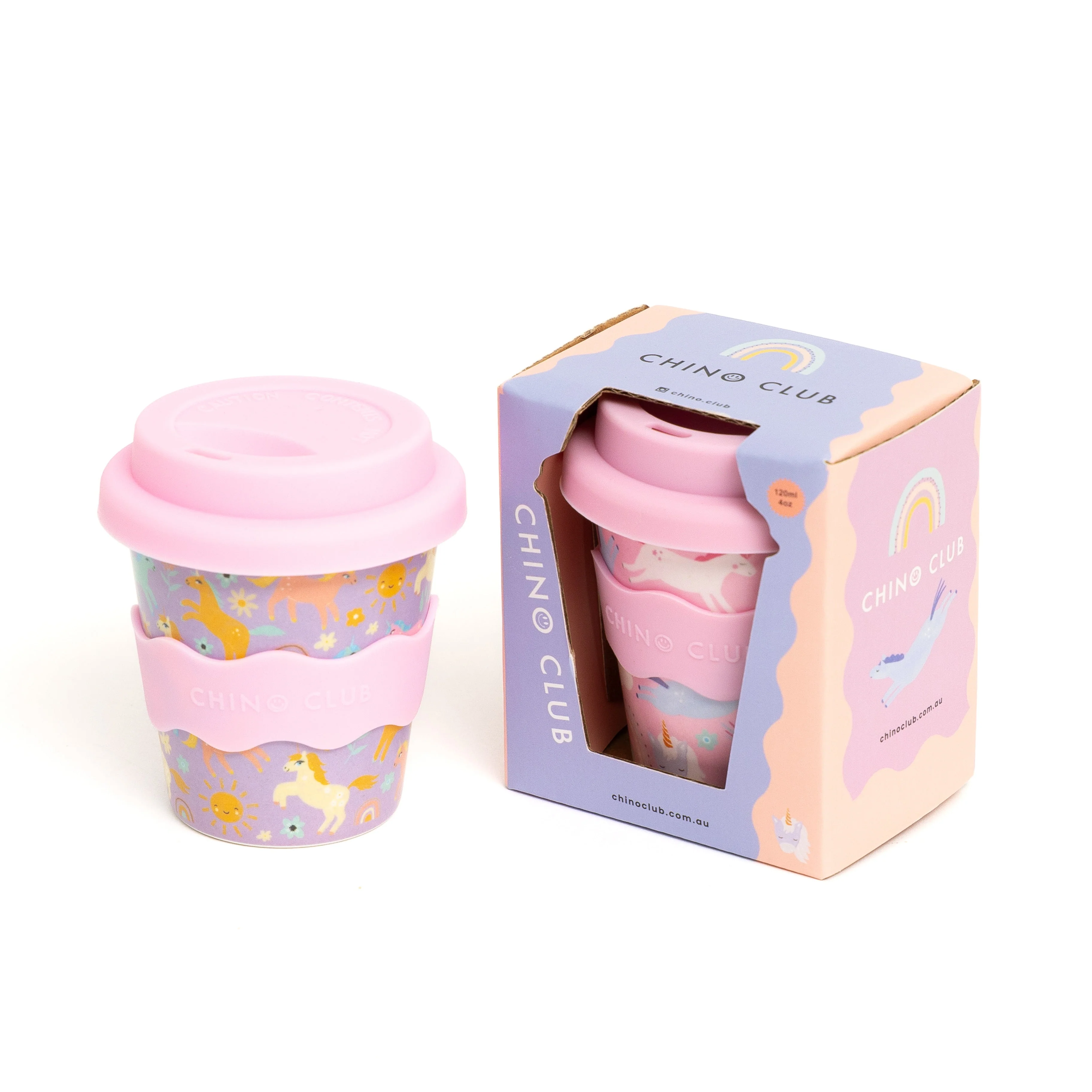 Purple Unicorn Babychino Cup 4oz (Straws Sold Separately) - Image 2