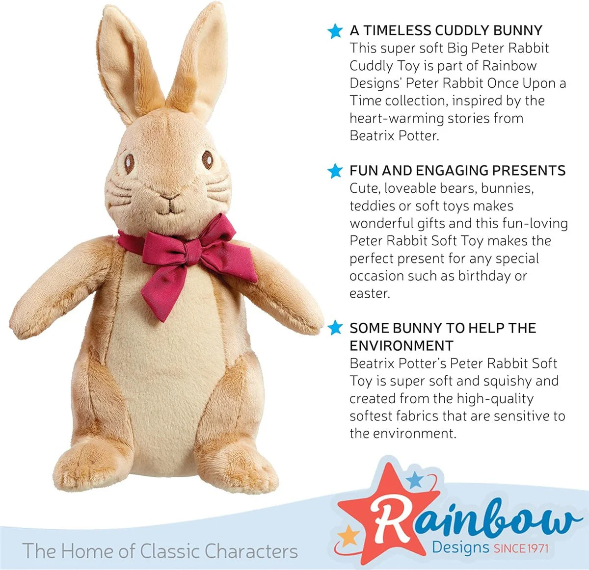 Rainbow Designs Official Peter Rabbit Large 24cm Flopsy Bunny - Image 5