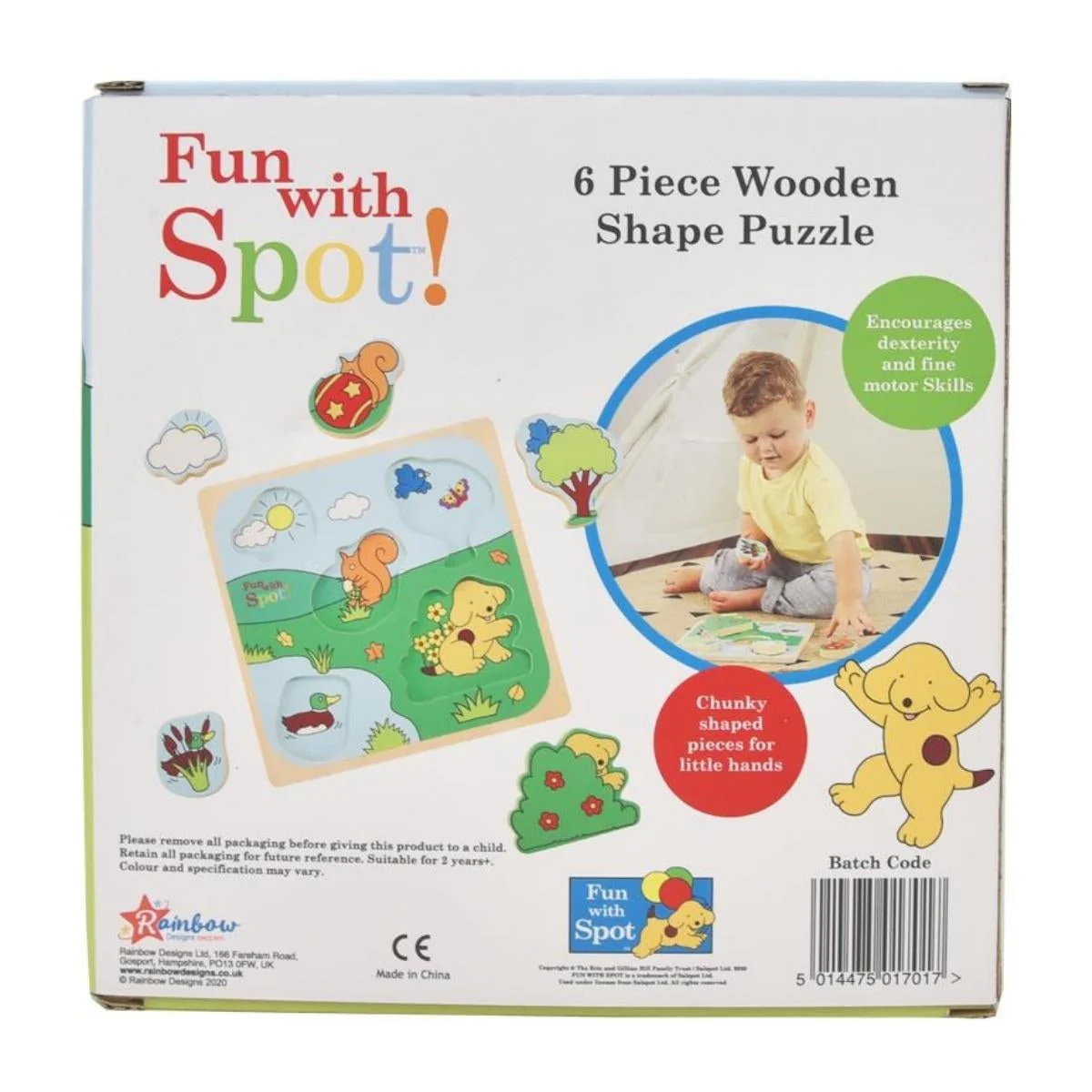 Rainbow Designs Spot Wooden Shape Puzzle - Image 6