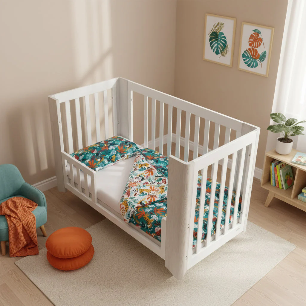 Rainforest Organic Cotton Junior All-in-One 4.0 Tog Quilt Bedding Set - Image 4