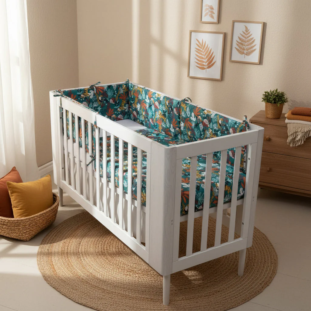 Rainforest Organic Cotton Junior All-in-One 4.0 Tog Quilt Bedding Set - Image 3