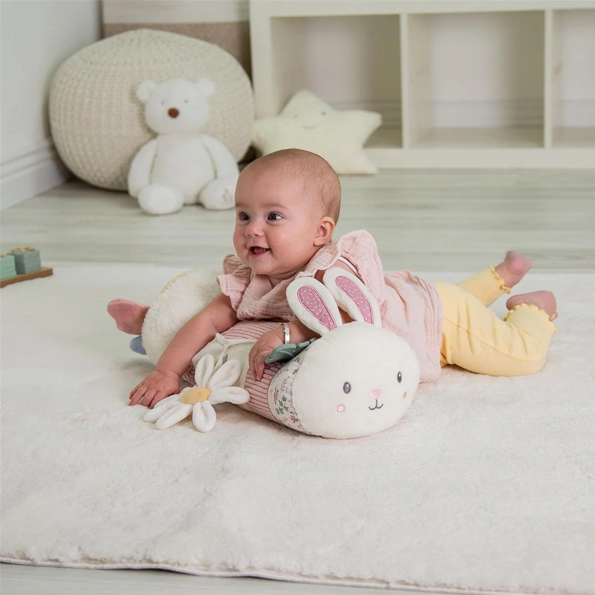 Red Kite Tummy Time Roller, Rose & Ivy - Image 3