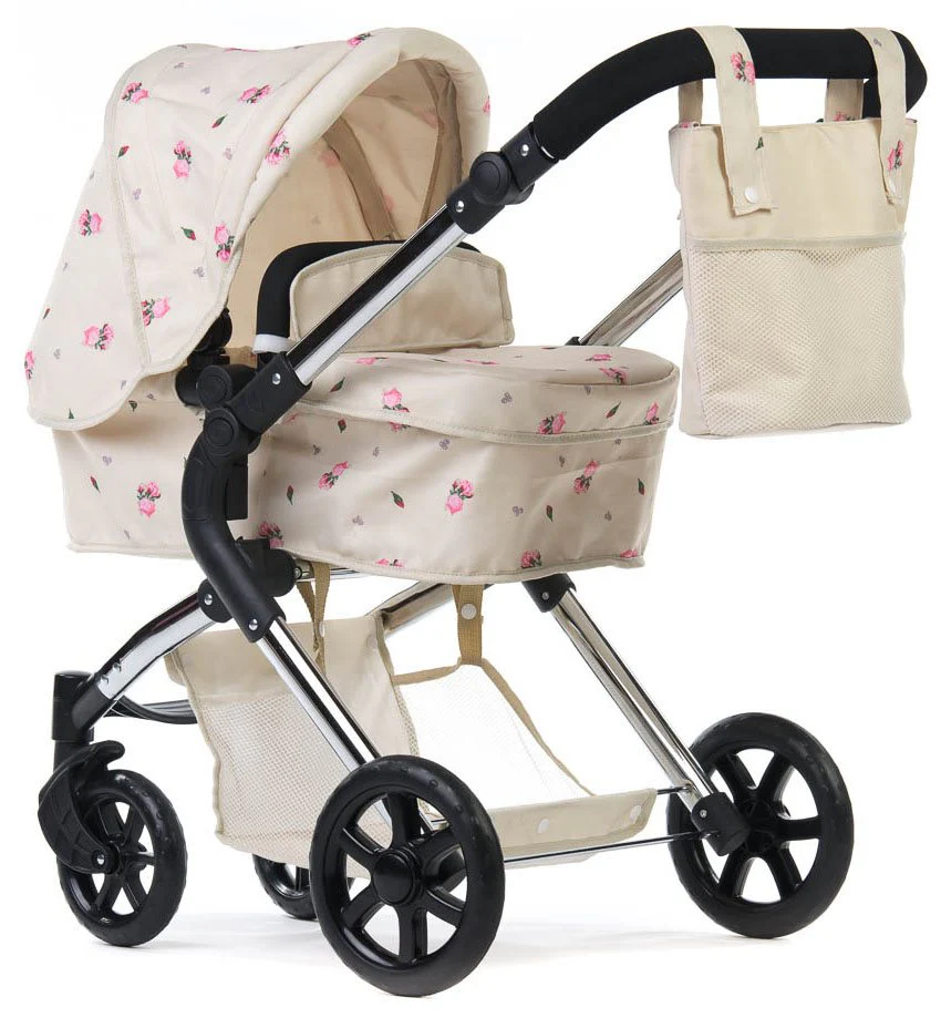 Roma Darcie Single Dolls Pram, Cream - Image 6
