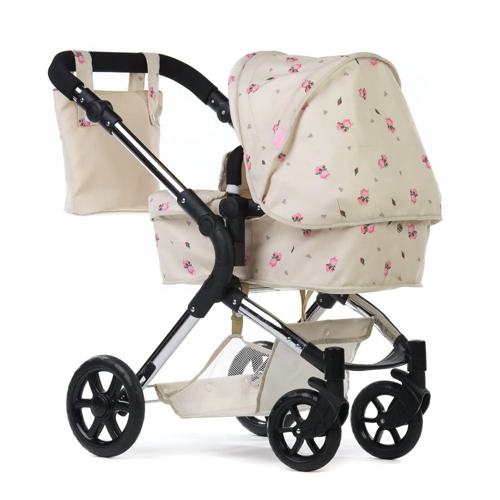 Roma Darcie Single Dolls Pram, Cream - Image 8