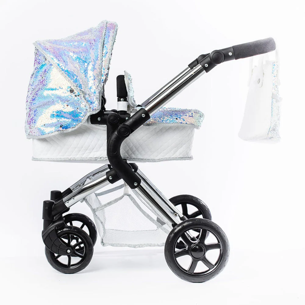 Roma Polly Single Dolls Pram Mermaid – Adjustable Luxury Doll Pushchair, 3 years+ - Image 4