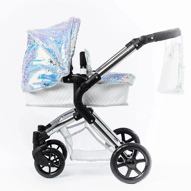 Roma Polly Single Dolls Pram Mermaid – Adjustable Luxury Doll Pushchair, 3 years+ - Image 7