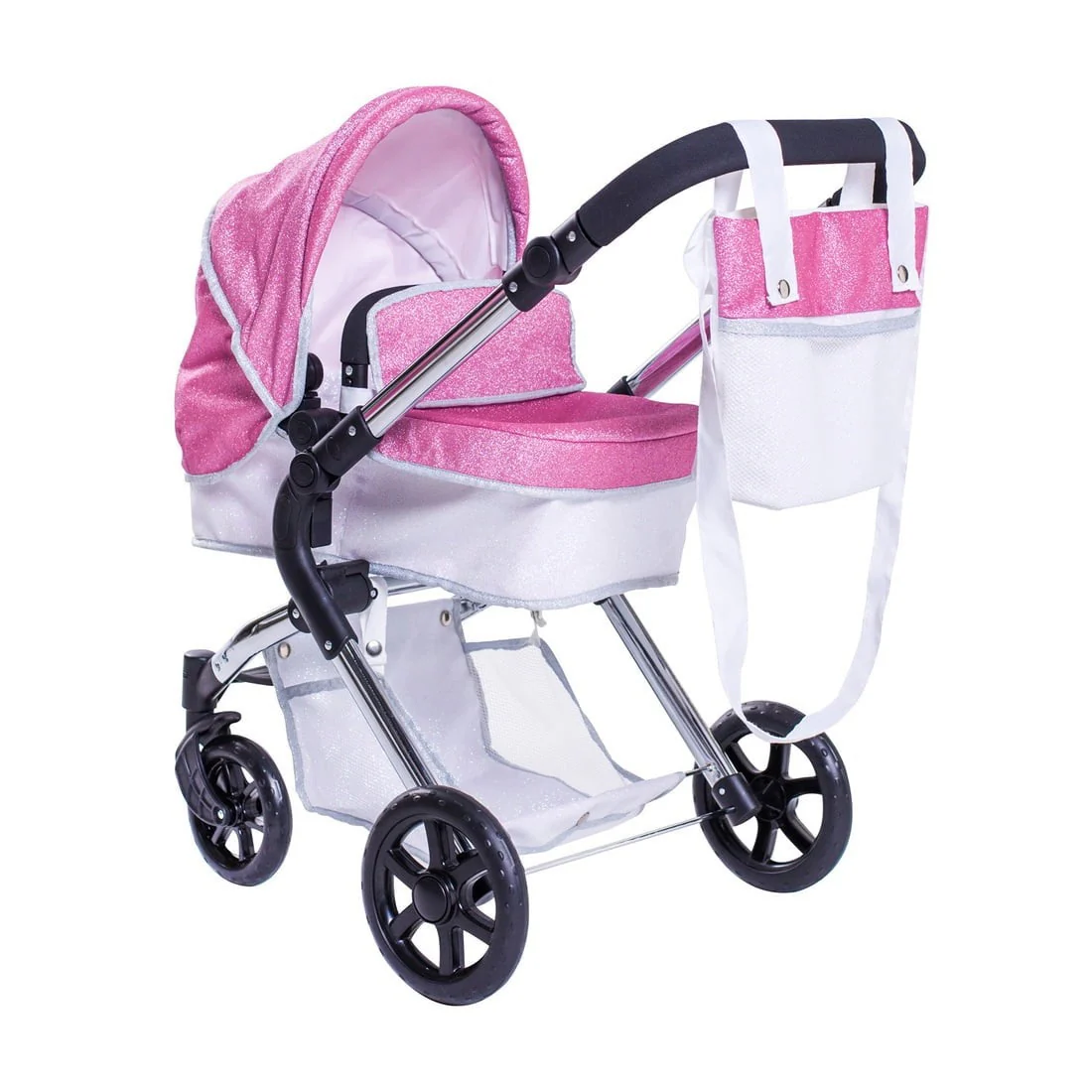 Roma Stephanie Dolls Pram Bundle with Pram / Pushchair, Doll, Highchair, Bag, Parasol & Pram set - Image 10