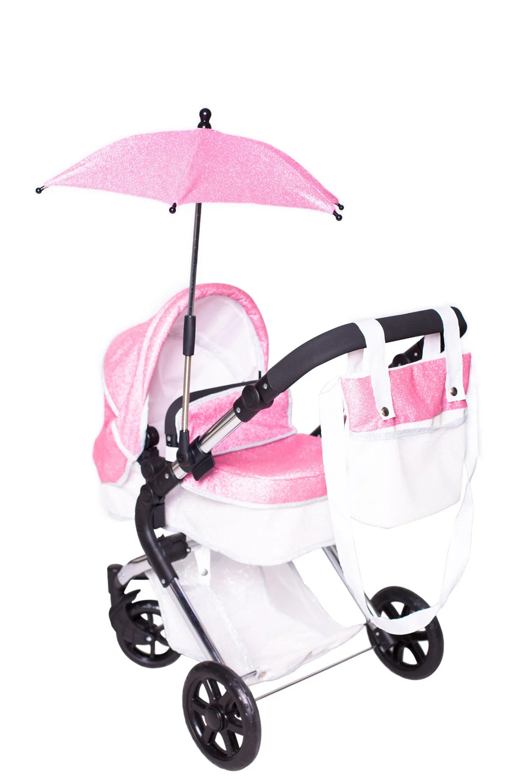 Roma Stephanie Dolls Pram Bundle with Pram / Pushchair, Doll, Highchair, Bag, Parasol & Pram set - Image 15
