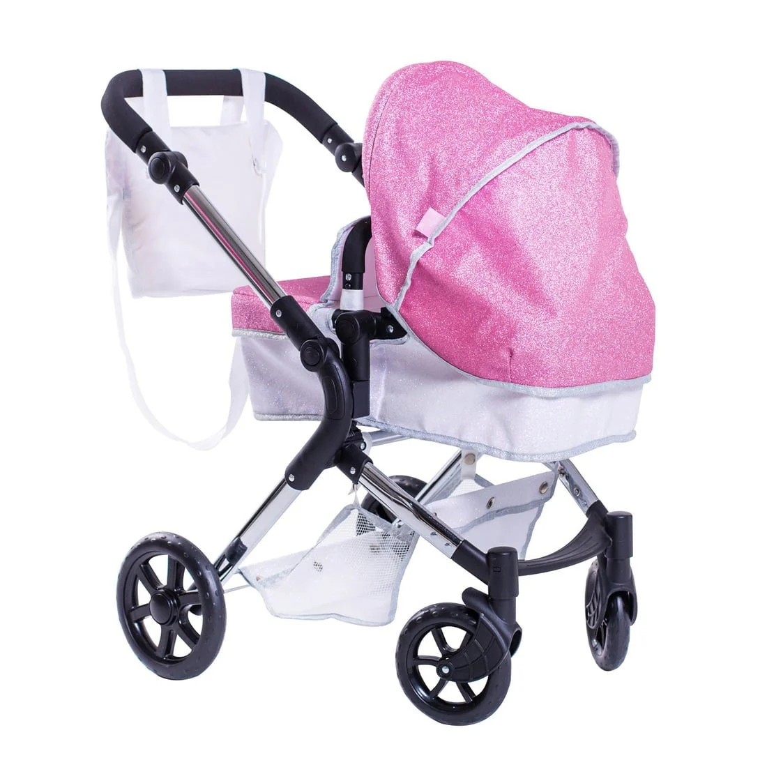 Roma Stephanie Dolls Pram Bundle with Pram / Pushchair, Doll, Highchair, Bag, Parasol & Pram set - Image 6