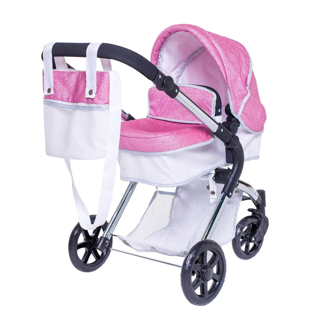 Roma Stephanie Dolls Pram Bundle with Pram / Pushchair, Doll, Highchair, Bag, Parasol & Pram set - Image 7