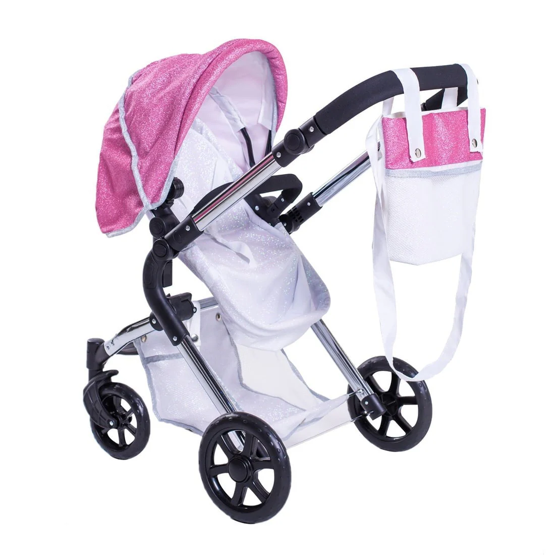Roma Stephanie Dolls Pram Bundle with Pram / Pushchair, Doll, Highchair, Bag, Parasol & Pram set - Image 9