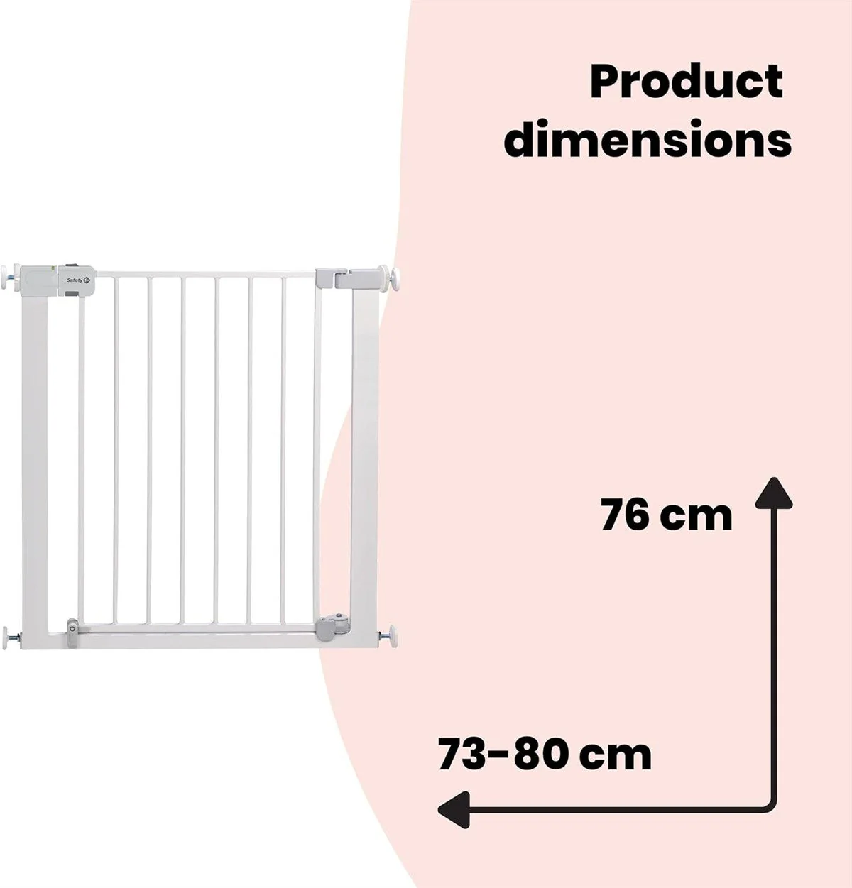 Safety 1st Auto Close Pressure Fit Safety Gate (73-80cm). - Image 7