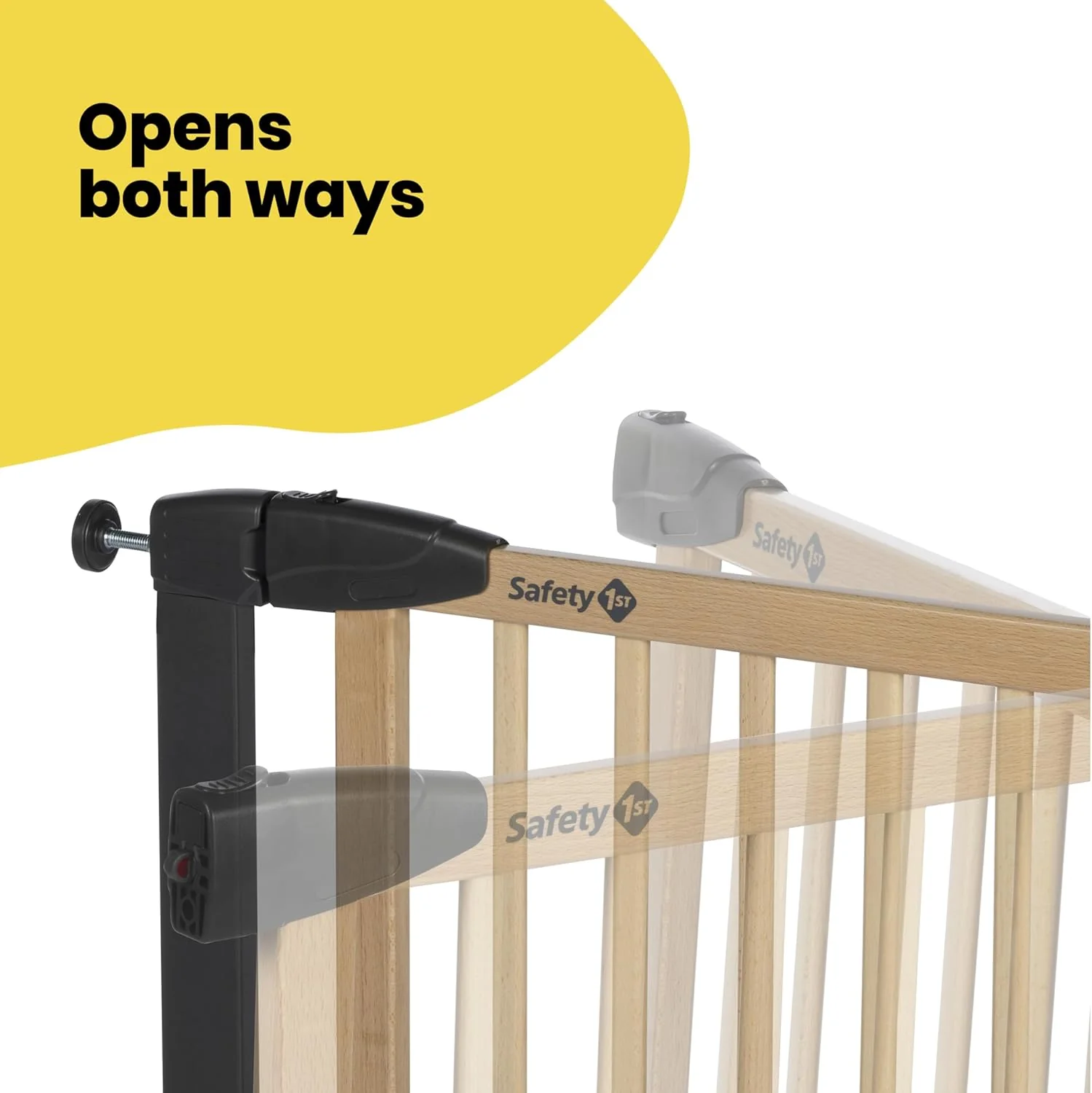 Safety 1st Simply Close Wood and Metal Safety Gate - Image 10