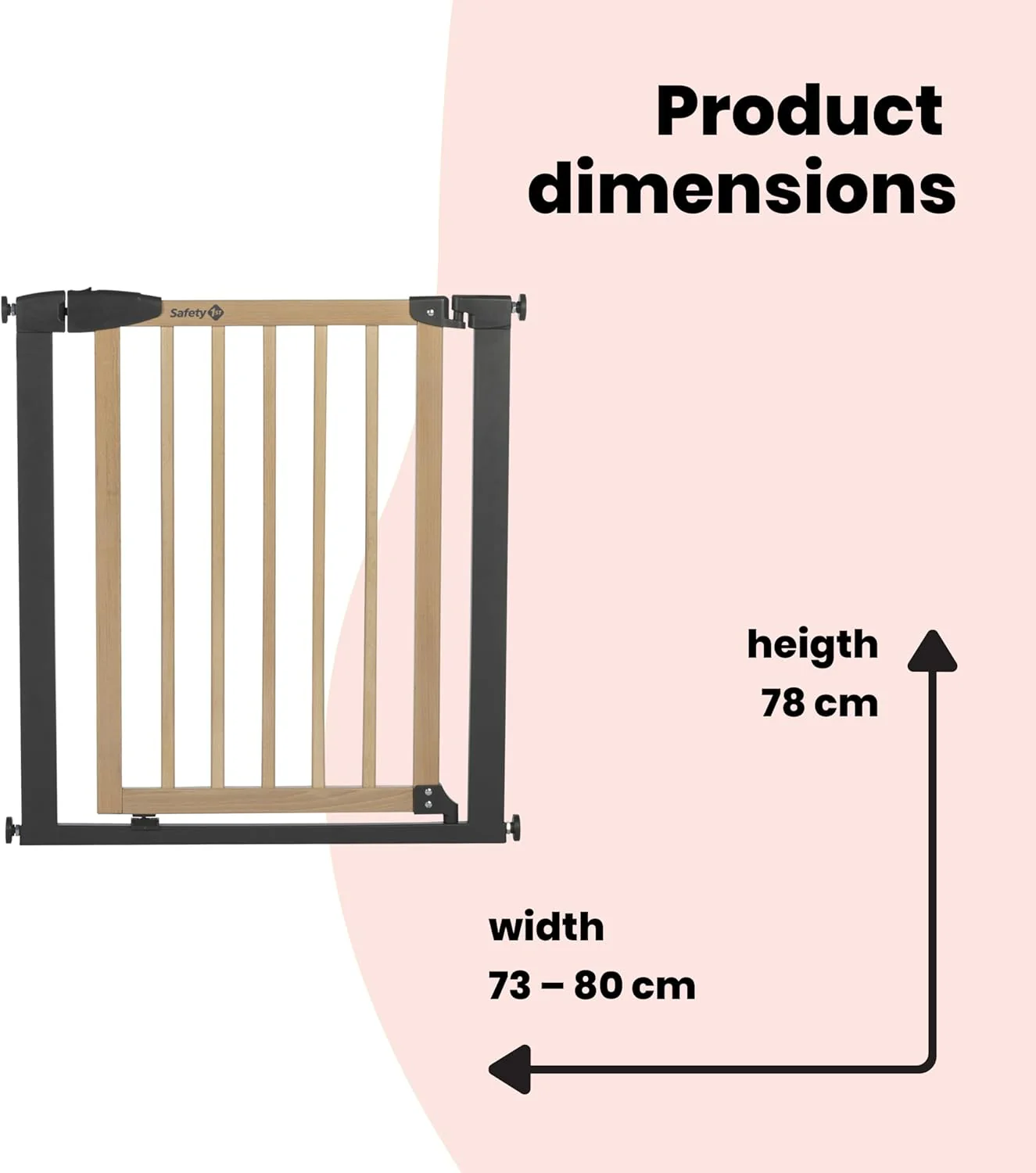 Safety 1st Simply Close Wood and Metal Safety Gate - Image 11