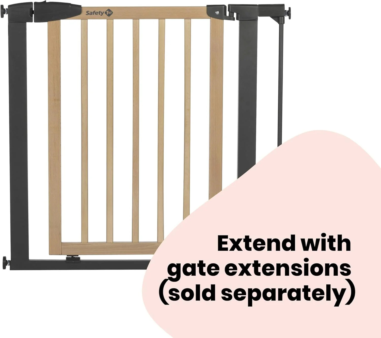 Safety 1st Simply Close Wood and Metal Safety Gate - Image 8