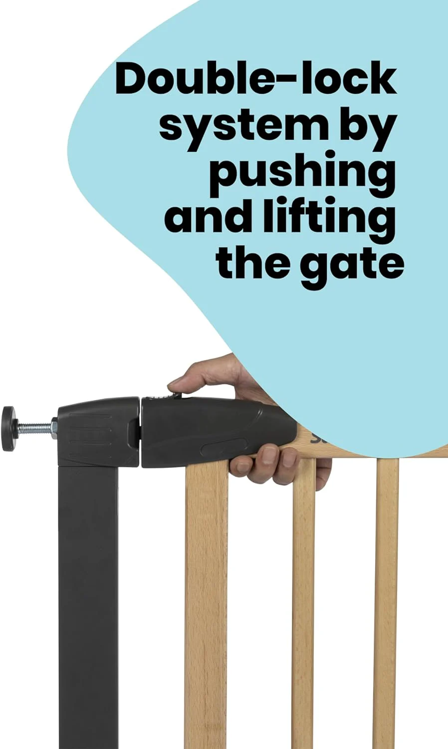 Safety 1st Simply Close Wood and Metal Safety Gate - Image 9