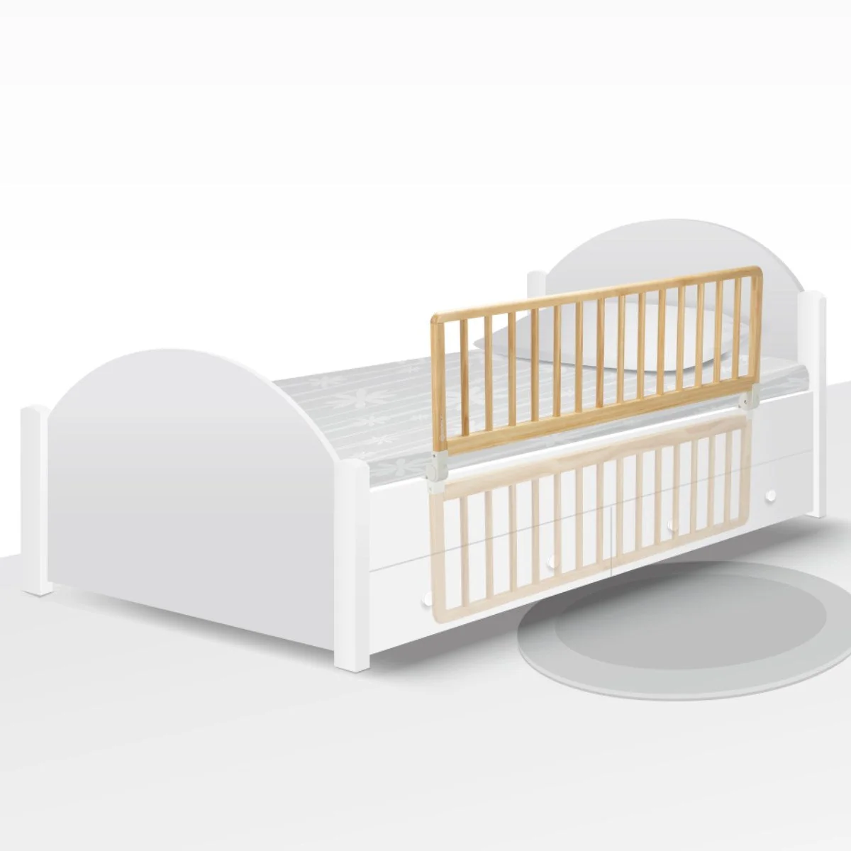 Safety 1st Wooden Bedrail - Image 2