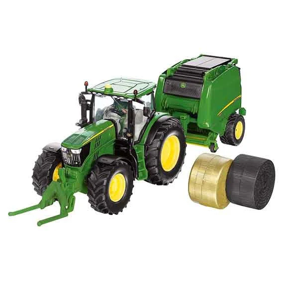 Siku John Deere Tractor with Round Baler - Image 2