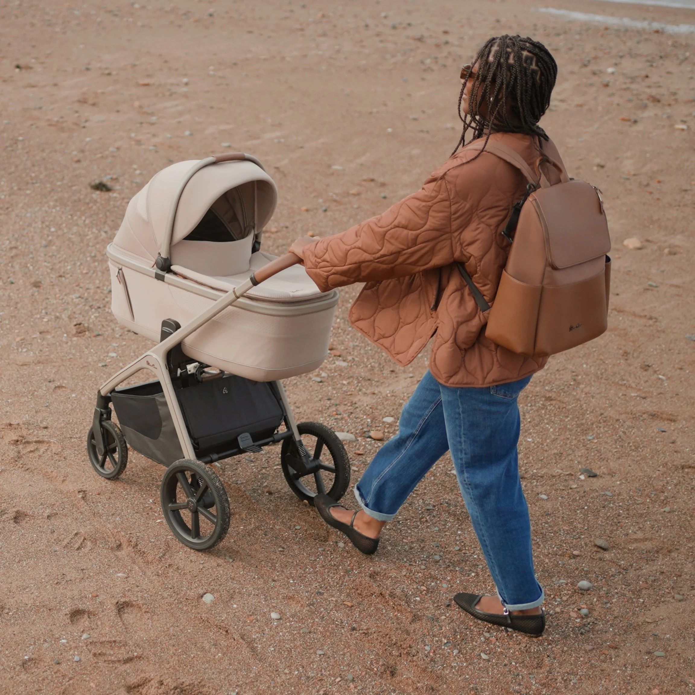 Silver Cross Cove Pram + Accessory Bundle, Champagne - Image 3