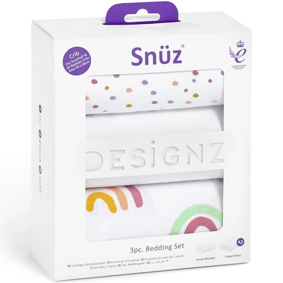 Snuz 3pc. Bedside Crib Bedding Set - Image 10