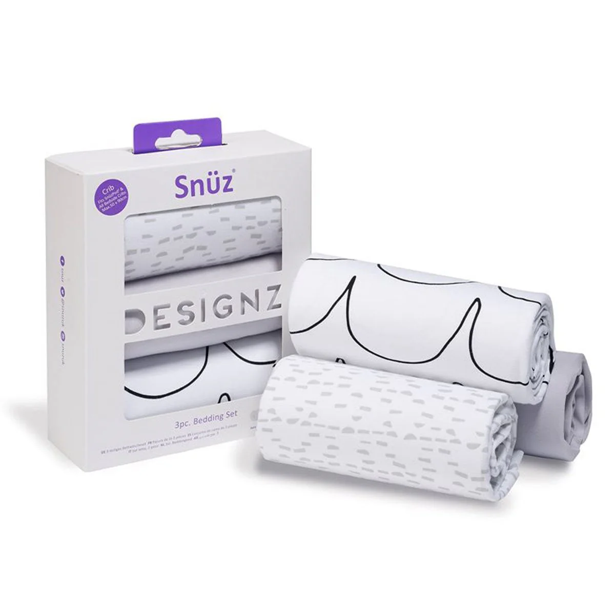 Snuz 3pc. Bedside Crib Bedding Set - Image 14
