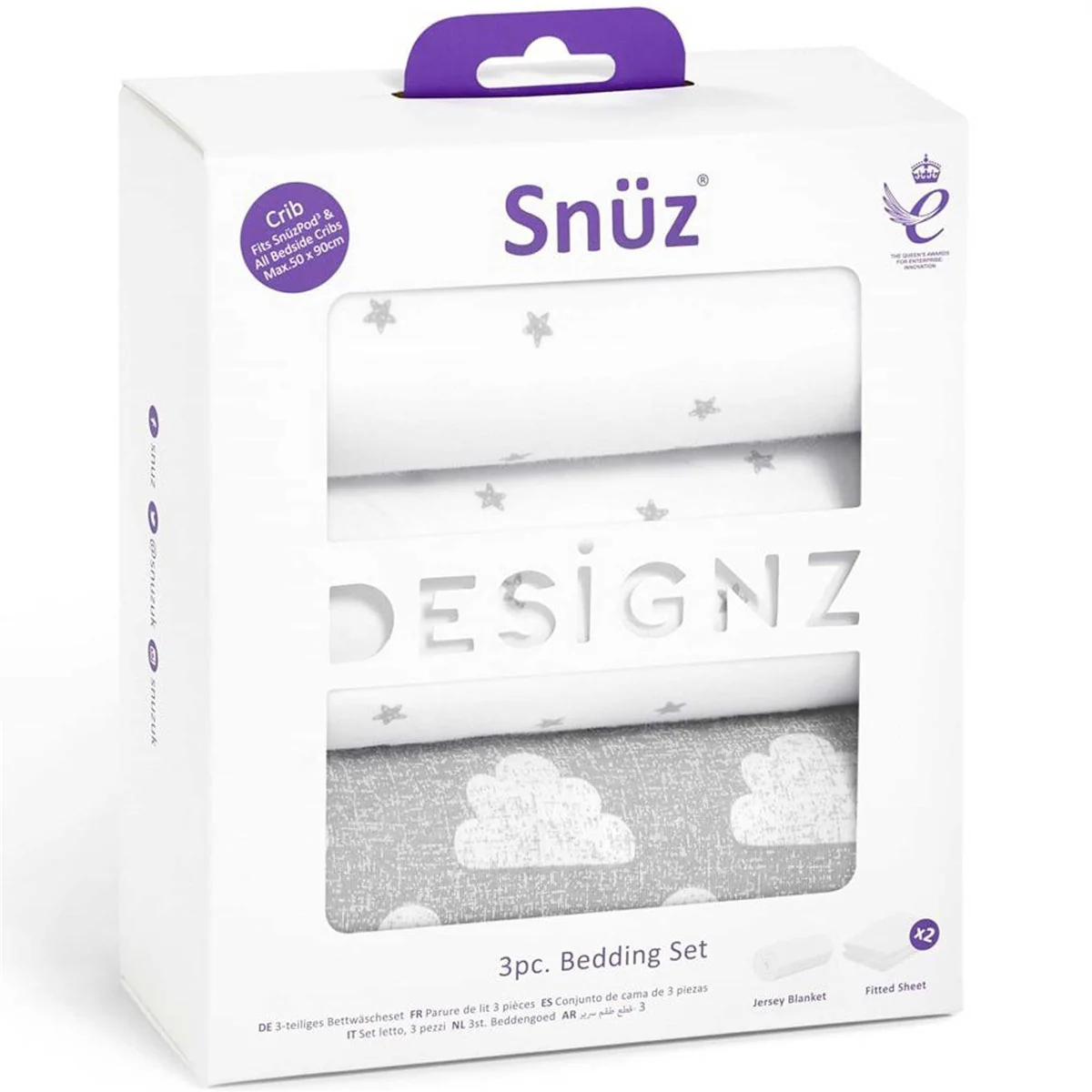Snuz 3pc. Bedside Crib Bedding Set - Image 7