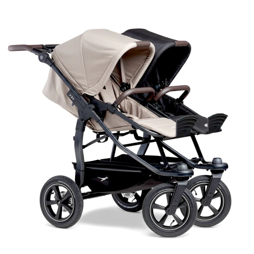TFK Duo 2 Double Pushchair with 2 Combi Units – All-Terrain Twin from Birth to 3 Years - Image 2