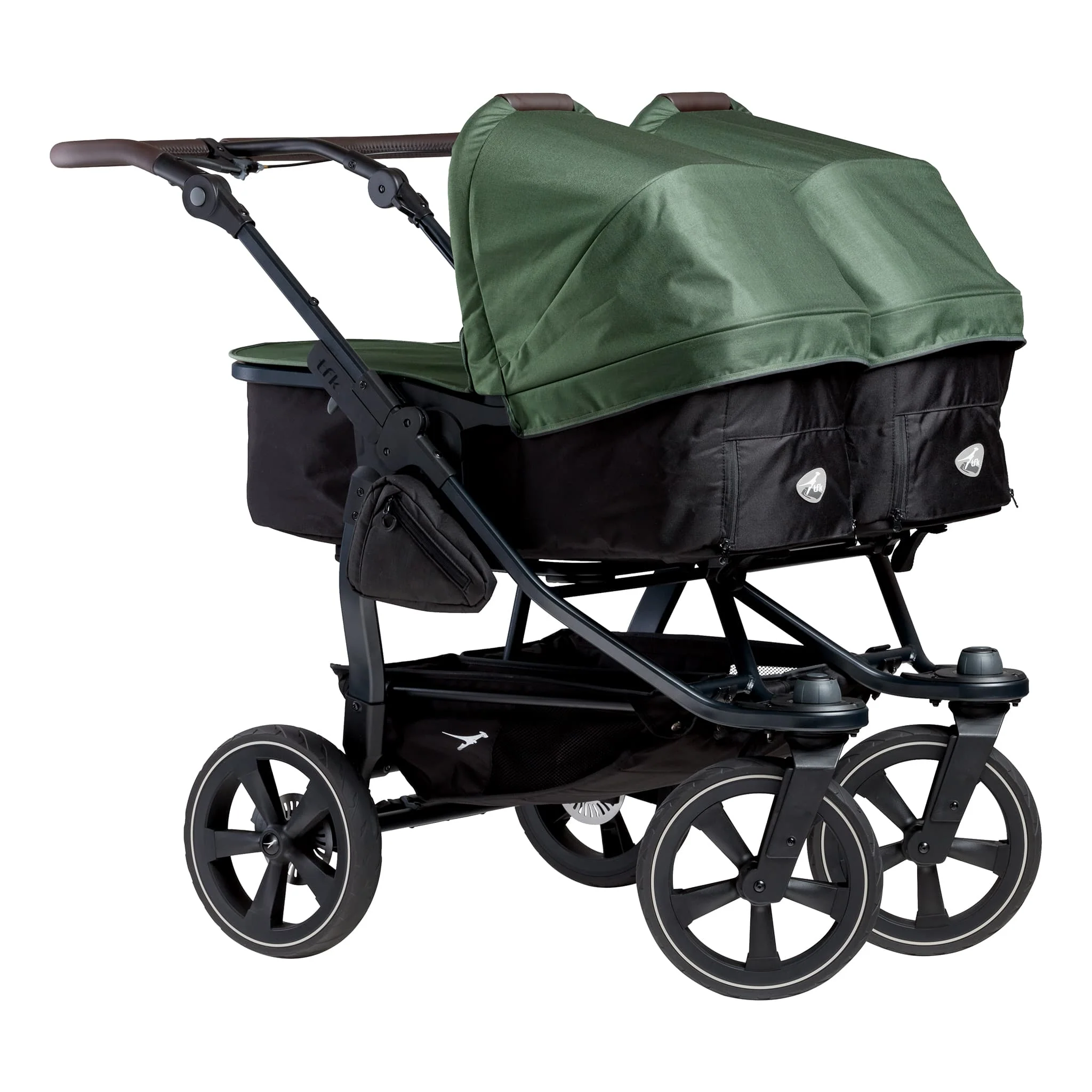 TFK Duo 2 Double Pushchair with 2 Combi Units – All-Terrain Twin from Birth to 3 Years - Image 9