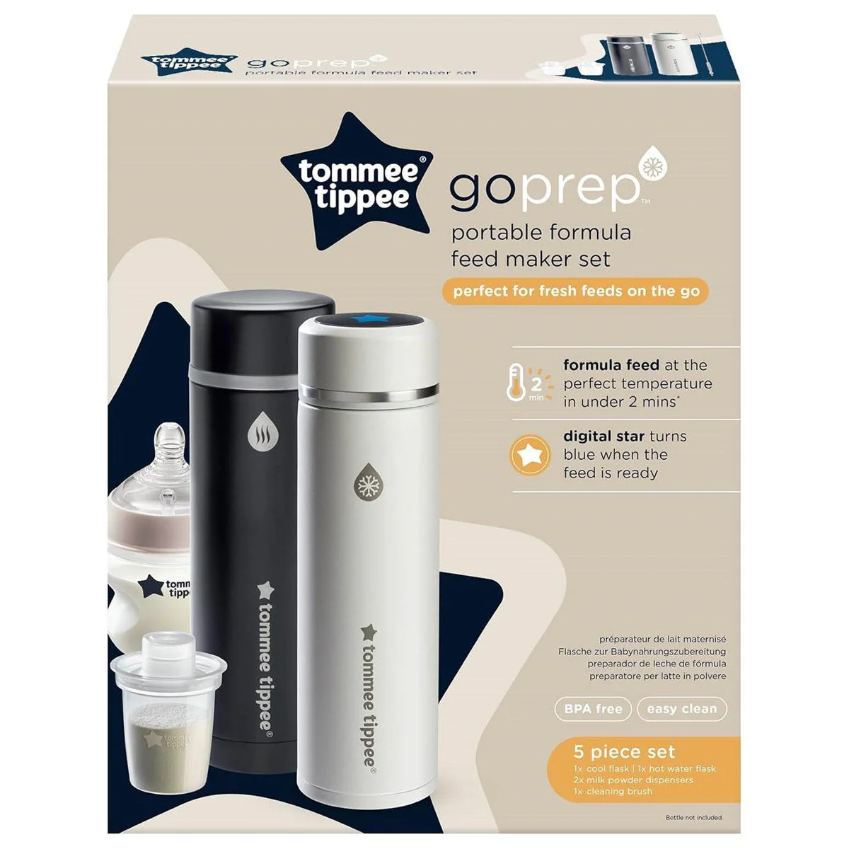Tommee Tippee GoPrep Portable Formula Feed Maker 5 Piece Set - Image 8