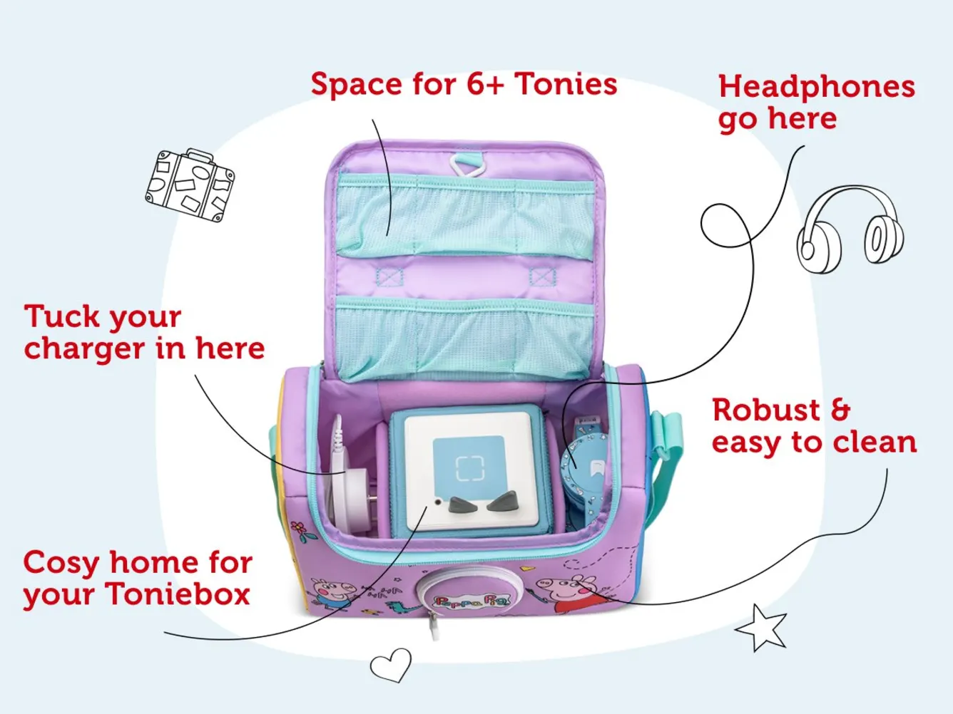 Tonies Listen And Play Bag - Peppa Pig - Image 5