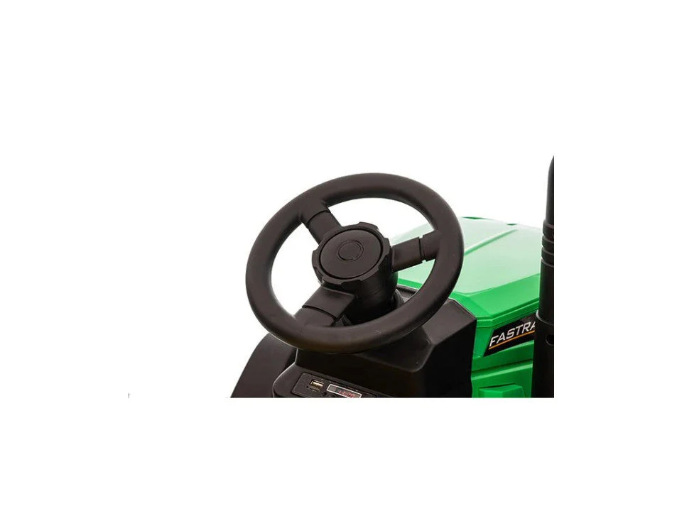 Turbo Harvest 12V Electric Ride-On Tractor with Trailer, 3–6 Years - Image 4