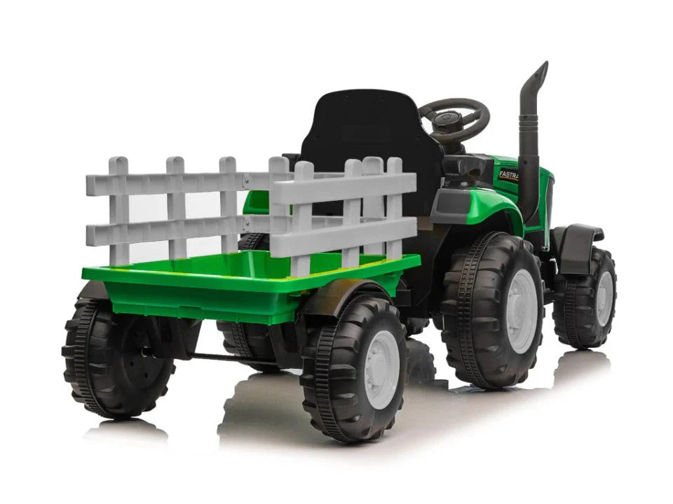 Turbo Harvest 12V Electric Ride-On Tractor with Trailer, 3–6 Years - Image 9
