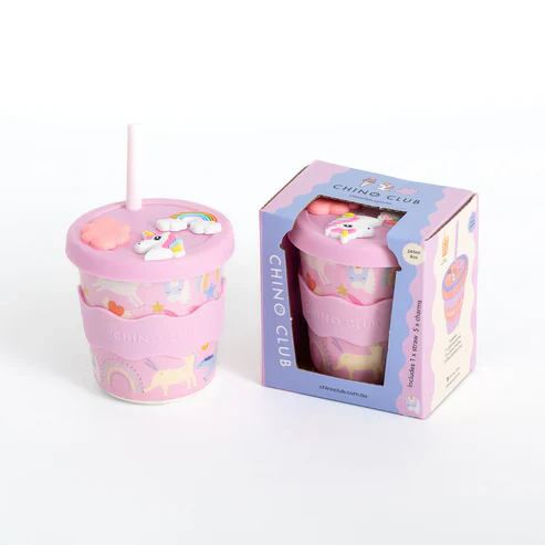 Unicorn Chino Charm Cup 8oz (STRAW INCLUDED) - Image 2