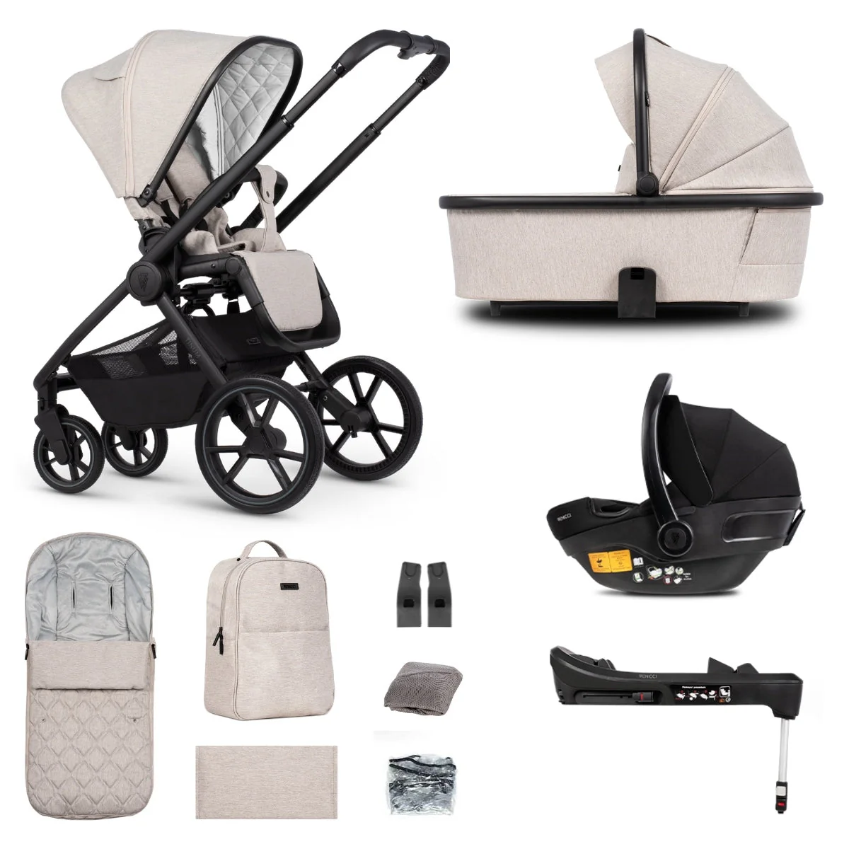 Venicci Tinum Edge 3in1 + Isofix Base Complete Travel System Bundle - Image 10