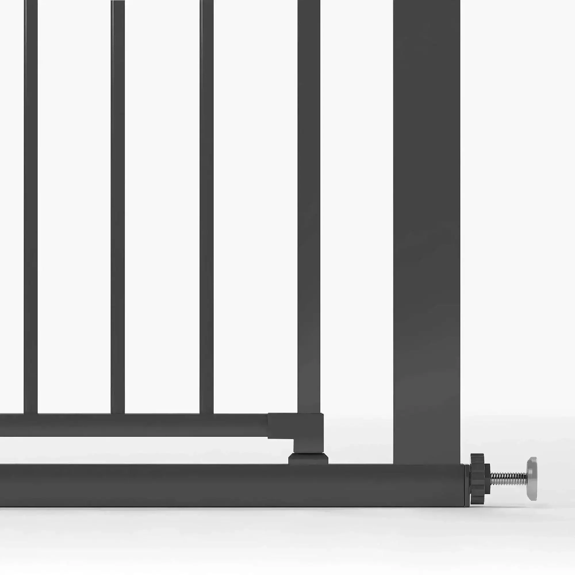 Venture Q-Fix 110cm Extra Tall Pressure Fit Baby & Pet Safety Gate - 73-80cm - Black - Image 2