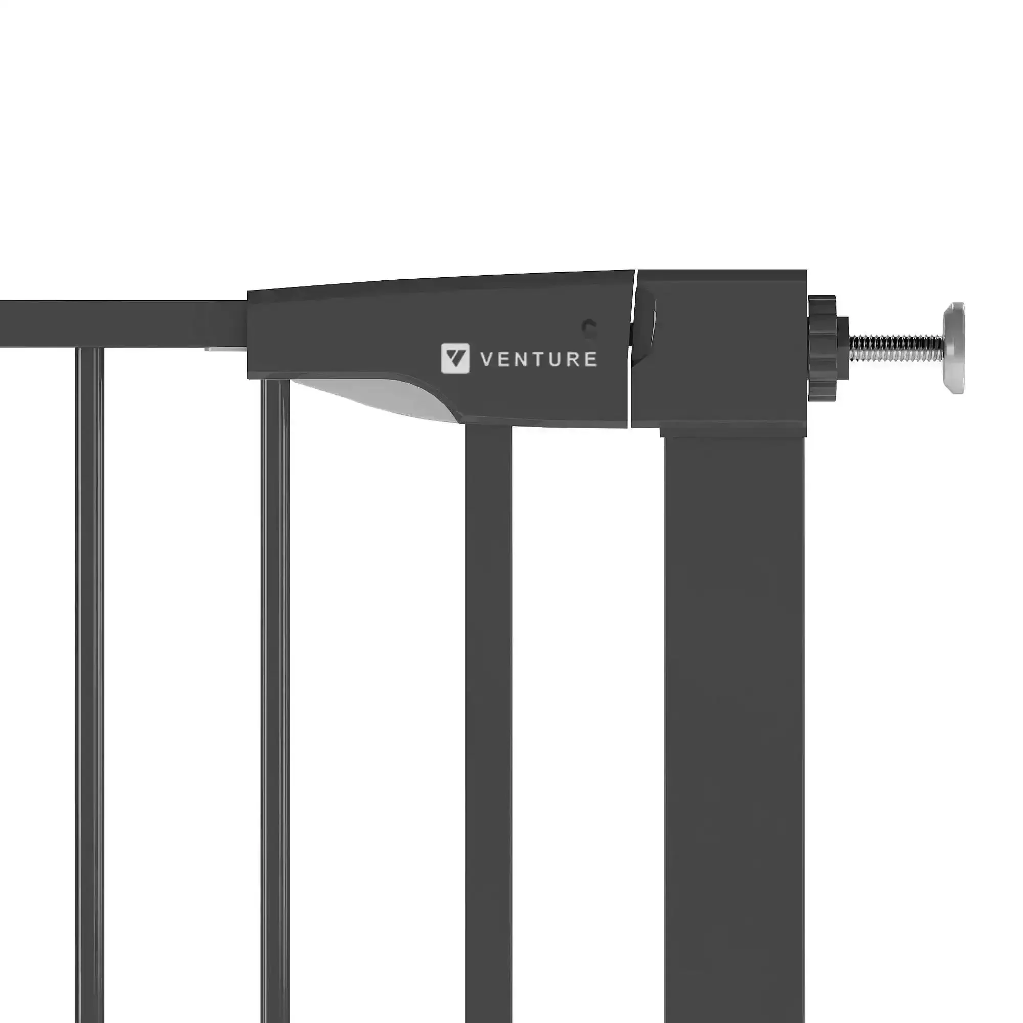 Venture Q-Fix 110cm Extra Tall Pressure Fit Baby & Pet Safety Gate - 73-80cm - Black - Image 3