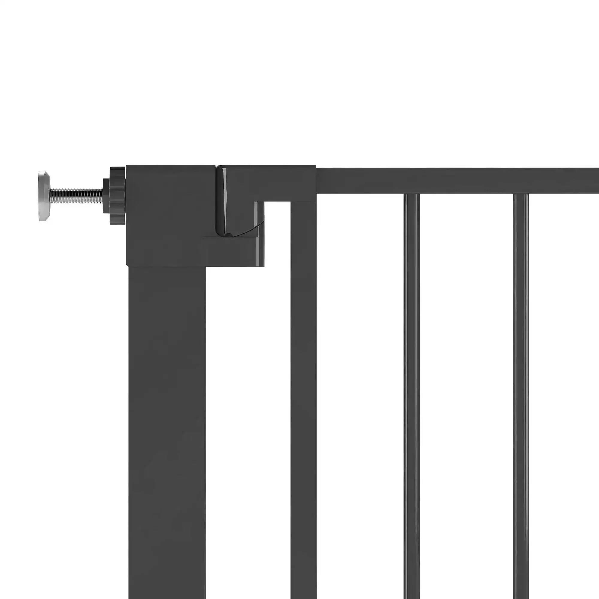 Venture Q-Fix 110cm Extra Tall Pressure Fit Baby & Pet Safety Gate - 73-80cm - Black - Image 4