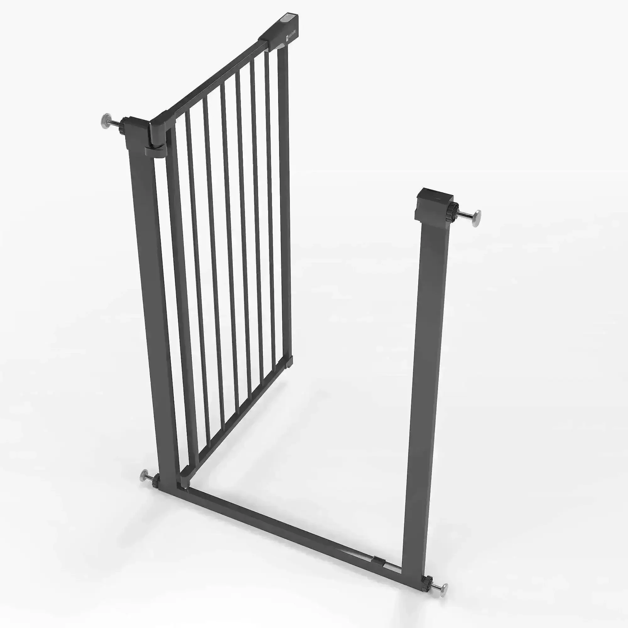 Venture Q-Fix 110cm Extra Tall Pressure Fit Baby & Pet Safety Gate - 73-80cm - Black - Image 5